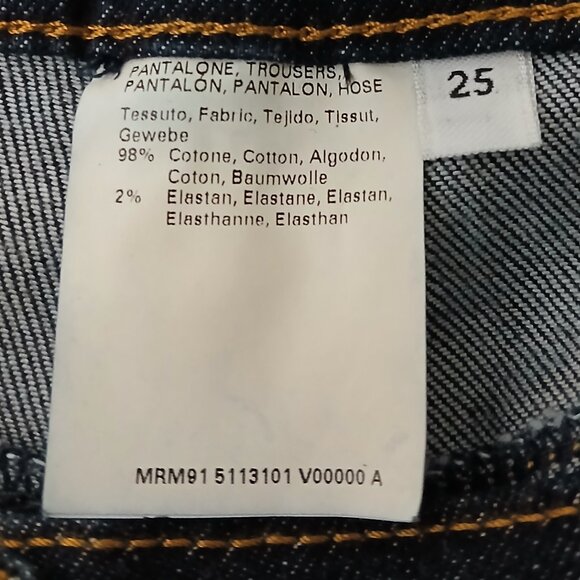 Marina Rinaldi Sport Jeans Size 25 US 16 Dark Wash Indigo Mid Rise Wide Leg - Picture 8 of 10